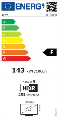 KD-75X81K EU Energy Label